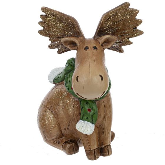 Фигурка декоративная &quot;Лось&quot;, L12 W11 H14 см, 2в.