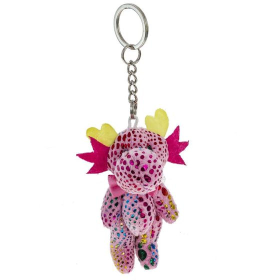 Игрушка набивная &quot;Дракон&quot; с подвеской, L5 W6 H11 см, 6в.