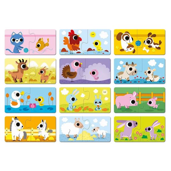 JANOD Parents And Babies Animals puzzle