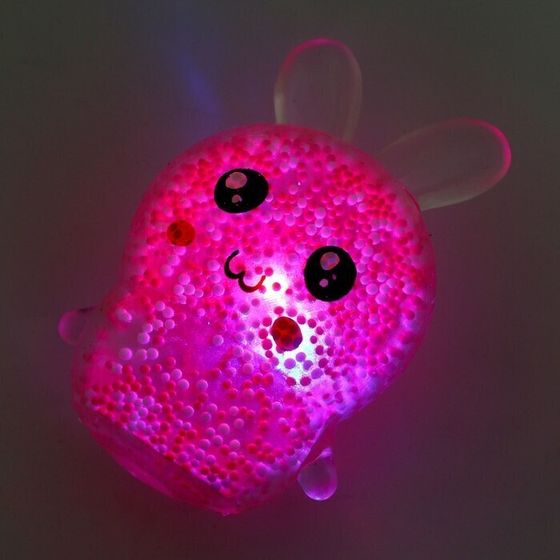 !Мялка «Зайка» световой 2 штуки цвета МИКС