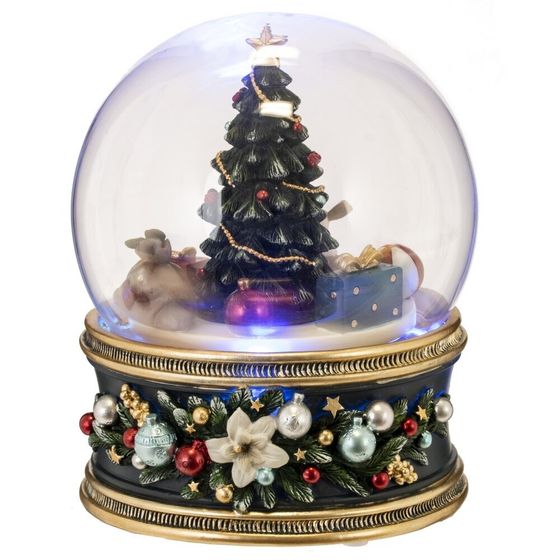 Фигурка декоративная &quot;Рождество&quot; в стекл шаре (муз, движ, ААх3,н/п), L11 W11 H14 см