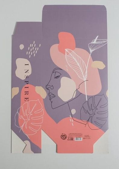 !09 НАБОР 3 ШТУКИ - Коробка складная «Силуэт», 22 × 30 × 10 см.