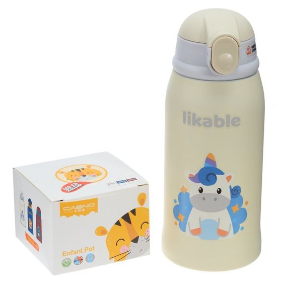 Термос, 500 мл, L9,5 W9,5 H21 см, дизайн микс