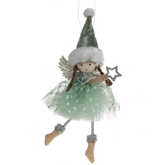 Изделие декоративное подвесное &quot;Ангел&quot;, L7 W4 H19 см, 4в.