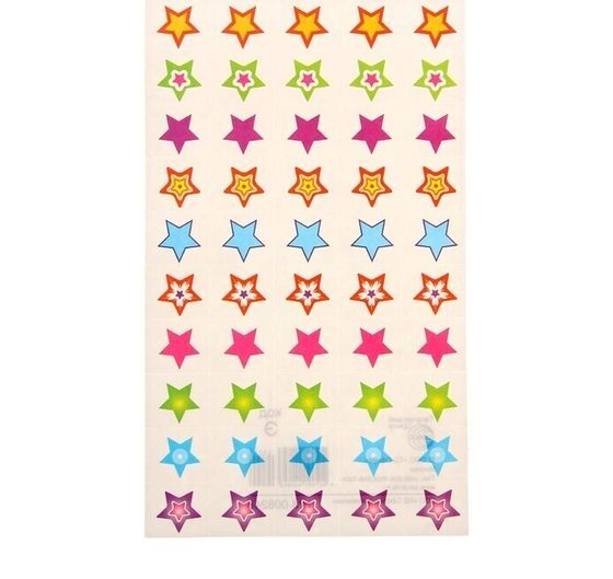 !09 Наклейки (набор 20 штук) поощрительные "Звездочки" 15x9 см.