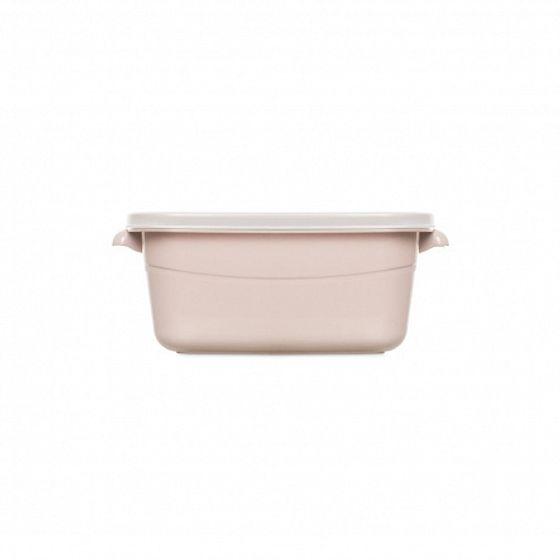 Контейнер для СВЧ розовый 1л прямоугольный