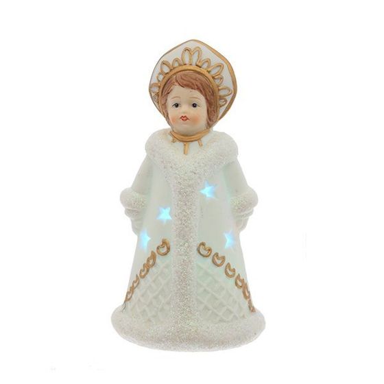 Фигурка декоративная &quot;Снегурочка&quot; с подсветкой, L7 W6 H12 см, 5в.