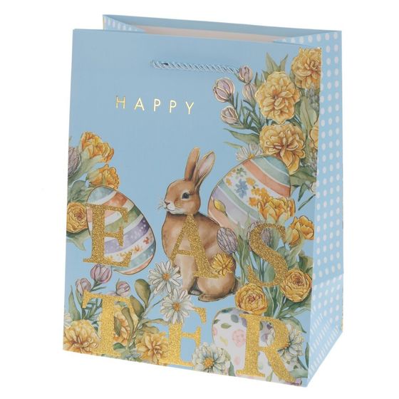 Пакет подарочный (бумага, плотность 210г/м2, блок микс 12шт), L18 W10 H23 см, 4в.