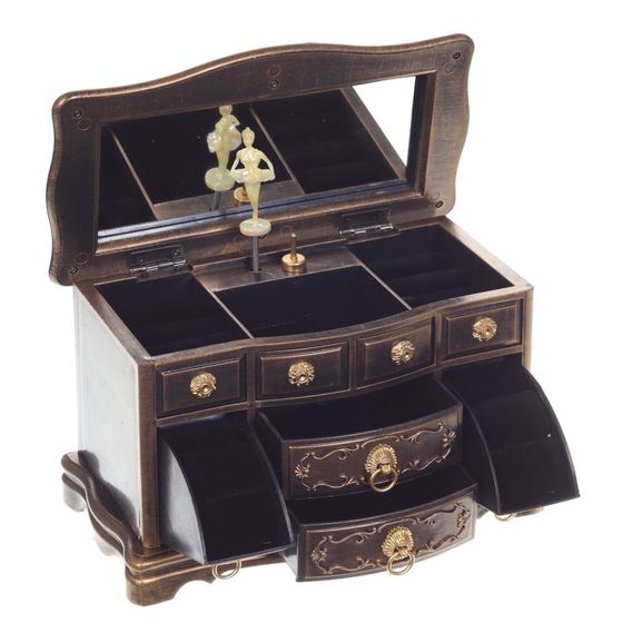 Шкатулка для украшений (музык.), L21 W12,5 H13 см