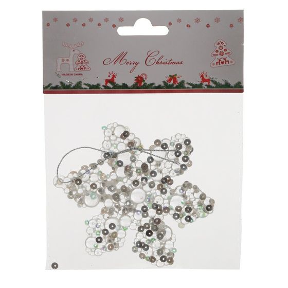 Украшение новогоднее &quot;Снежинка&quot;, L8 W0,3 H10 см