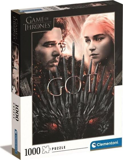 Clementoni Clementoni Puzzle 1000el Game of Thrones. Gra o Tron 39651