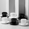 Чайный набор КАРИН 220мл черно-белый