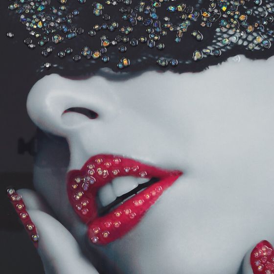 Панно с кристальным декором &quot;Девушка&quot;, L51 W2,5 H71 см