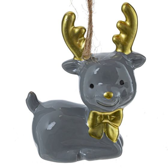 Фигурка декоративная подвесная &quot;Олень&quot;, L5,5 W3 H7 см, 2в.