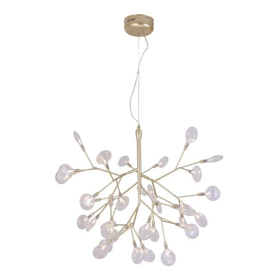 Светильник подвесной Crystal Lux, Evita 1692/236, G4, 36х1 Вт, 60х72х72 см, цвет золотой