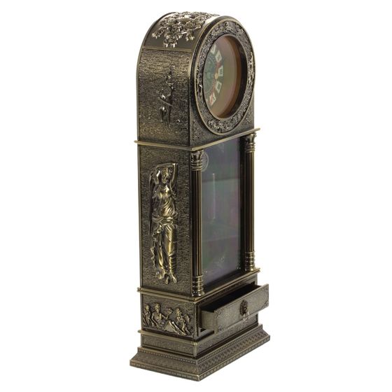 Часы настольные декоративные, L11 W7 H28 см, (1хАА не прилаг.)