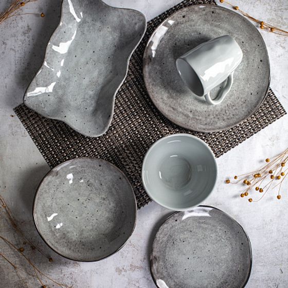 Салатник STONE серый 15см