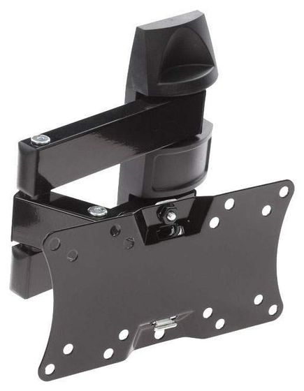 Кронштейн для телевизора Holder LCDS-5065 черный 19&quot;-32&quot; макс.30кг настенный поворот и наклон