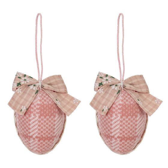 Набор из 2-х изделий декоративных подвесных &quot;Яйцо&quot; (3,5*6), L10 W35 H13 см, 2в.