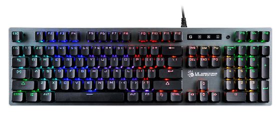 Клавиатура A4Tech Bloody B765 LED игровая проводная серый