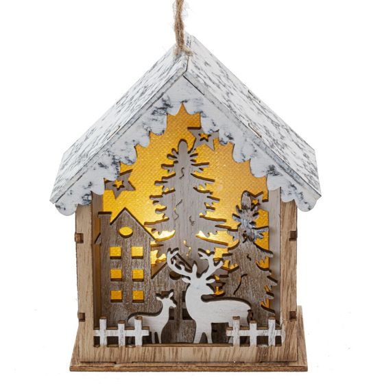Изделие декоративное с подсветкой &quot;Домик&quot; (LR54Х3), L10 W5 H12,5 см, 3в.