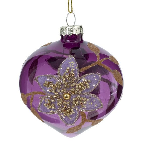 Набор из 12шт Украшение новогоднее "Шар", D8 см, L34 W25 H9 см