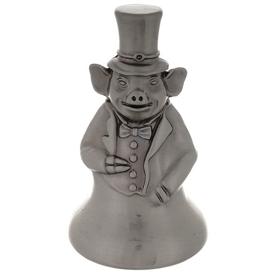 Колокольчик &quot;Свинка&quot;, Д4,7 Ш4,7 В8см, 3в