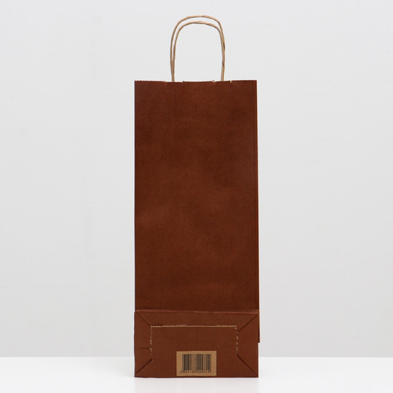 !09 Пакет под бутылку (набор 5 штук) «Бордо», 14 х 8 х 32 см.