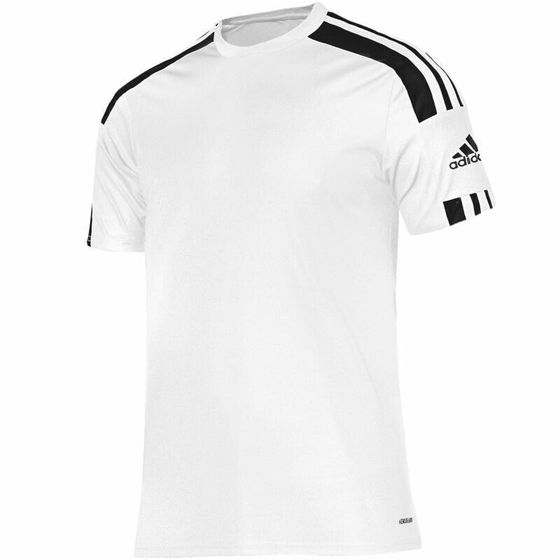 Мужская спортивная футболка белая T-shirt adidas Squadra 21 JSY Y Jr GN5738