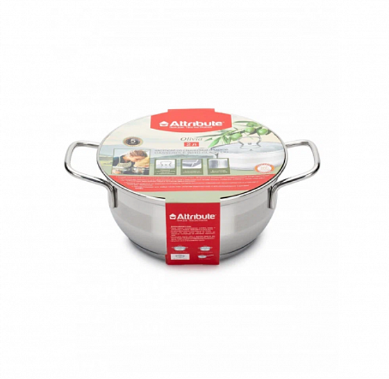 Кастрюля с крышкой OLIVIA 18х8.5см 2.0л