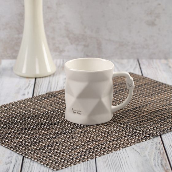 Кружка BLACK&WHITE белая 390мл