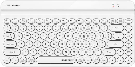 Клавиатура A4Tech Fstyler FBK30 беспров. белый BT/Radio