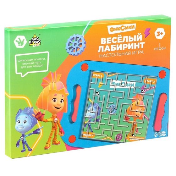 Настольная игра «Весёлый лабиринт. Фиксики», 1 игрок, 3+