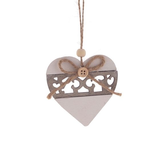 Украшение новогоднее &quot;Сердце&quot;, L8 W0,7 H8,5 см, 2в.