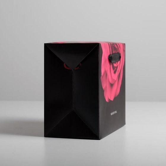 !09 Пакет—коробка (набор 2 штуки) «Beautiful» 23 × 18 × 11 см.