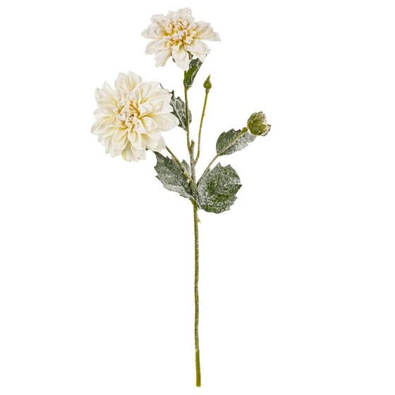 Цветок искусственный &quot;Снежный георгин&quot;, L18 W10 H52 см