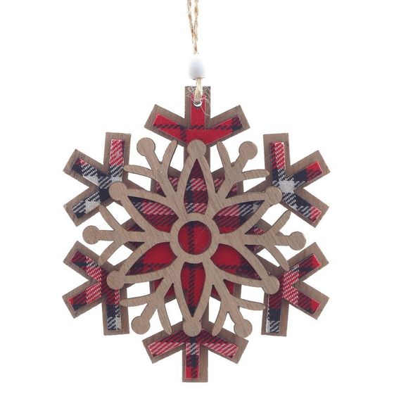 Украшение новогоднее &quot;Снежинка&quot;, L10 W0,5 H10 см, 3в.