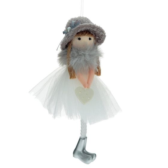 Изделие декоративное подвесное &quot;Девочка&quot;, L9 W9 H20 см, 2в.