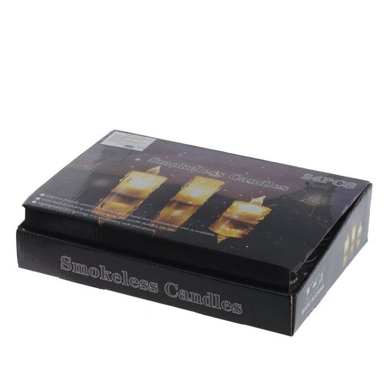 Изделие декоративное &quot;Свеча&quot; (подсветка, 3xLR54) (блок 24шт), L3,5 W3,5 H5 см