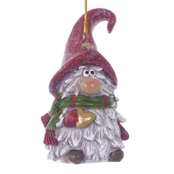 Фигурка декоративная подвесная "Гном",  L5,5 W5 H10 см, 2в.