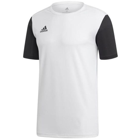 Мужской спортивный футбольный мяч белый черный с логотипом Adidas Estro 19 JSY M DP3234
