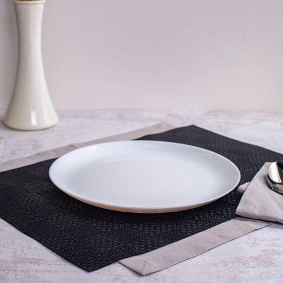 Столовый набор 19 предметов ДИВАЛИ черно-белый