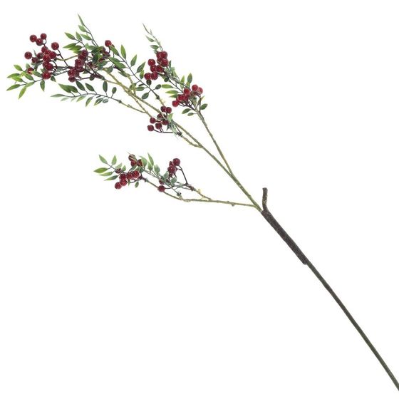 Ветка искусственная "Рябина", L14 W15 H84 см