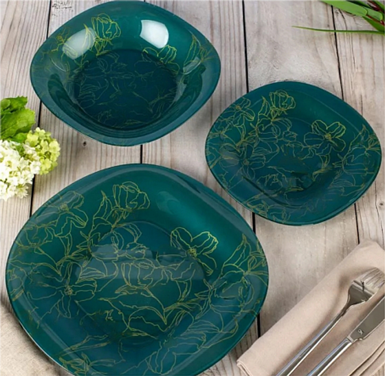 Тарелка суповая ANNALEE GREEN 21см