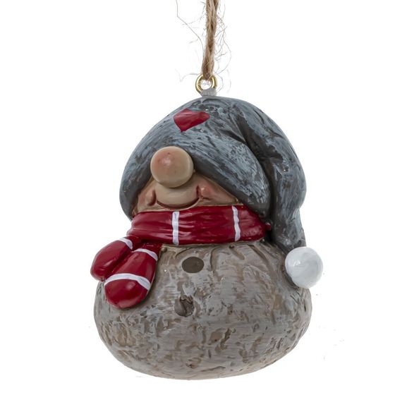 Фигурка декоративная подвесная &quot;Гном&quot;, L5 W5 H6 см, 2в.