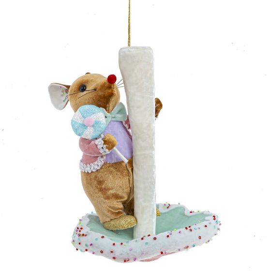 Изделие декоративное подвесное &quot;Мышка и гриб&quot;, L15 W17 H22 см