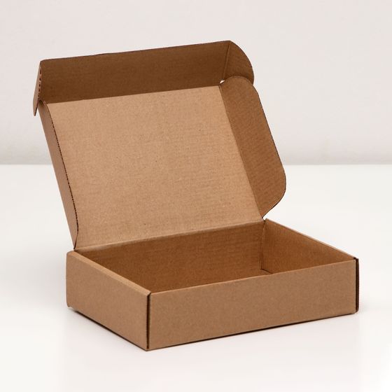!Коробка самосборная 2 штуки бурая, 21 х 15 х 5 см
