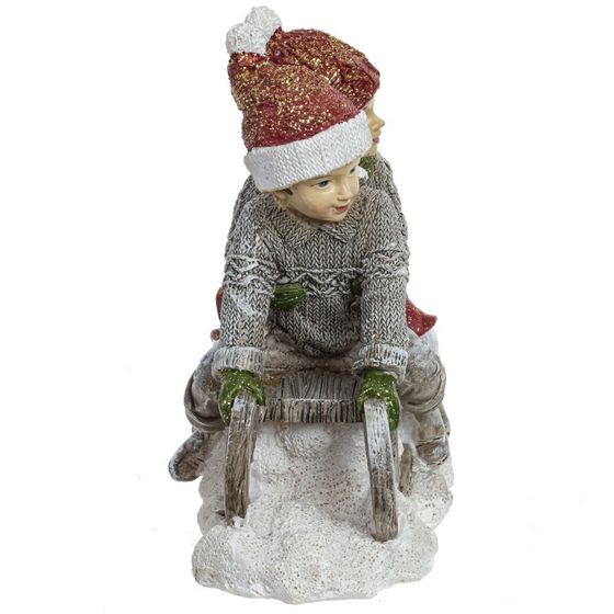 Фигурка декоративная &quot;Девочка/Мальчик&quot;, L13,5 W7,5 H14,5 см