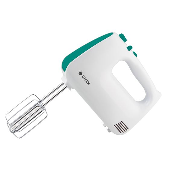 Миксер ручной Vitek VT-1490 600Вт белый/зеленый