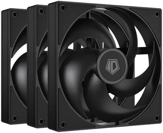 Вентилятор ID-Cooling AS-120-K Trio черный 120х120x25мм 300-2000rpm 4pin